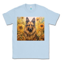 Dusty Blue german shepherd Classic Tee - Unal Design