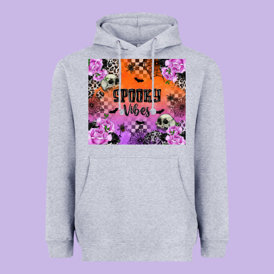 Spooky Vibes Heavyweight Hoodie Designed By Texasbilliewilder