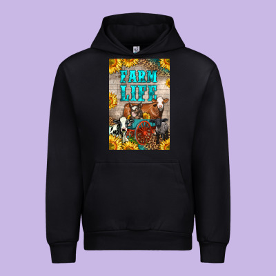 Western Farm Life Urban Hoodie Designed By Lillyallendesigns