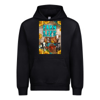 Black Western Farm Life Urban Hoodie - LillyAllenDesigns