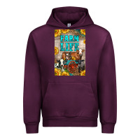 Mauve Wine Western Farm Life Urban Hoodie - LillyAllenDesigns