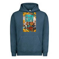 Pigment Midnight Navy Western Farm Life Urban Hoodie - LillyAllenDesigns