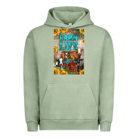 Pigment Oil Green Western Farm Life Urban Hoodie - LillyAllenDesigns