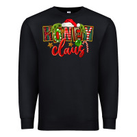 Black christmas honey claus Premium Sweatshirt - FaDigitalArtStudio