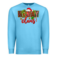 Ocean Blue christmas honey claus Premium Sweatshirt - FaDigitalArtStudio