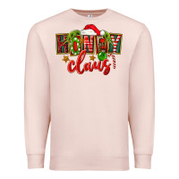 Pale Pink christmas honey claus Premium Sweatshirt - FaDigitalArtStudio