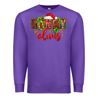 Purple christmas honey claus Premium Sweatshirt - FaDigitalArtStudio