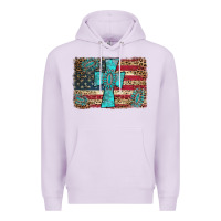 Lilac flag and turquoise cross Premium Hoodie - AdoDesignShop
