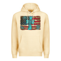 Pina Colada flag and turquoise cross Premium Hoodie - AdoDesignShop