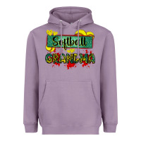 Lavender softball grandma with leopard Heavyweight Hoodie - Zillion Design Studio