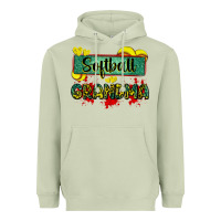 Matcha softball grandma with leopard Heavyweight Hoodie - Zillion Design Studio
