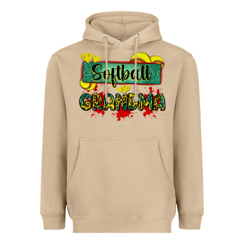 Softball Grandma With Leopard Heavyweight Hoodie by Zillion Design Studio | Teevron