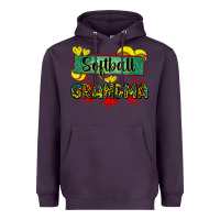 Plum softball grandma with leopard Heavyweight Hoodie - Zillion Design Studio
