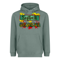 Sage softball grandma with leopard Heavyweight Hoodie - Zillion Design Studio