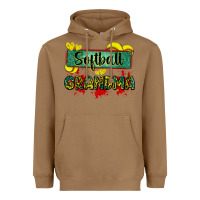 Toasted Coconut softball grandma with leopard Heavyweight Hoodie - Zillion Design Studio