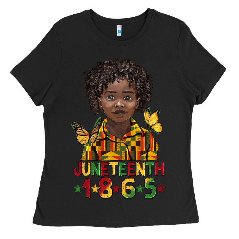 Juneteenth 1865 Black Boy Ladies Tee by BarkalooDesign | Teevron