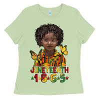 Matcha juneteenth 1865 black boy Ladies Tee - BarkalooDesign