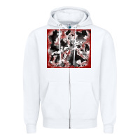 White cowhide glitter tooled leather Zipper Hoodie - RanaPortraitStore