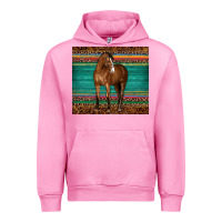 Fuchsia Pink western horse serape  leather leopard Urban Hoodie - BarkalooDesign