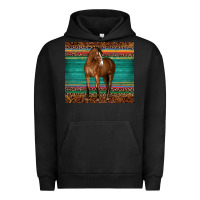 Pigment Black western horse serape  leather leopard Urban Hoodie - BarkalooDesign
