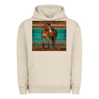 Pigment French Oak western horse serape  leather leopard Urban Hoodie - BarkalooDesign