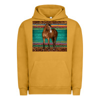 Pigment Peanut Butter western horse serape  leather leopard Urban Hoodie - BarkalooDesign