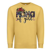 Antique Gold mama of girl Premium Sweatshirt - SublimationCraftShop