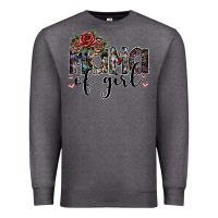 Charcoal Heather mama of girl Premium Sweatshirt - SublimationCraftShop