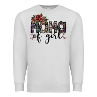 Dove Grey mama of girl Premium Sweatshirt - SublimationCraftShop