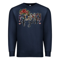Navy mama of girl Premium Sweatshirt - SublimationCraftShop
