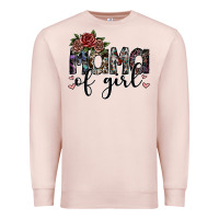 Pale Pink mama of girl Premium Sweatshirt - SublimationCraftShop