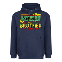 Navy softball brother Heavyweight Hoodie - Zillion Design Studio