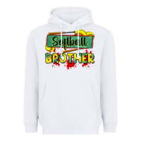 White softball brother Heavyweight Hoodie - Zillion Design Studio