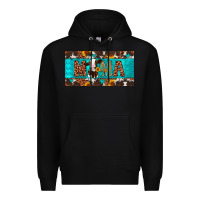 Black mama holstein cow license plate Premium Hoodie - Artiststas