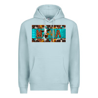 Blue Mist mama holstein cow license plate Premium Hoodie - Artiststas