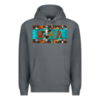Rock mama holstein cow license plate Premium Hoodie - Artiststas
