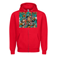 Red cowgirl sunflower turquoise Zipper Hoodie - RanaPortraitStore