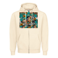 Sandshell cowgirl sunflower turquoise Zipper Hoodie - RanaPortraitStore