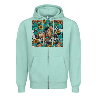 Cowgirl Sunflower Turquoise Zipper Hoodie | Teevron