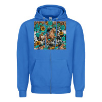 True Royal cowgirl sunflower turquoise Zipper Hoodie - RanaPortraitStore