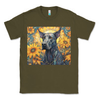 Army Green great dane Classic Tee - Unal Design