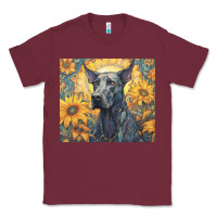 Burgundy great dane Classic Tee - Unal Design