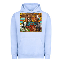 Pigment Grape Ice Farm Animals On An Old Wagon Urban Hoodie - LillyAllenDesigns