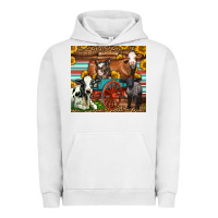Pigment Lunar Rock Farm Animals On An Old Wagon Urban Hoodie - LillyAllenDesigns