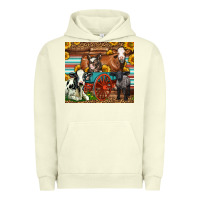 Pigment Pistachio Farm Animals On An Old Wagon Urban Hoodie - LillyAllenDesigns