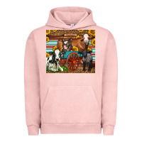 Pigment Salmon Farm Animals On An Old Wagon Urban Hoodie - LillyAllenDesigns