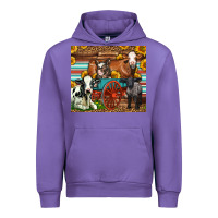 Tulip Farm Animals On An Old Wagon Urban Hoodie - LillyAllenDesigns