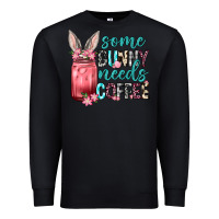 Black Some Bunny needs coffee Premium Sweatshirt - Neo Western