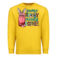 Lemon Some Bunny needs coffee Premium Sweatshirt - Neo Western