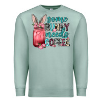 Seafoam Some Bunny needs coffee Premium Sweatshirt - Neo Western